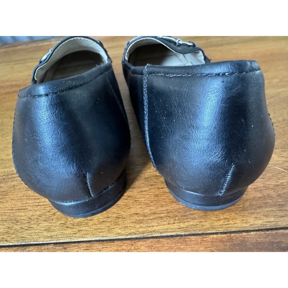 Rialto Black Loafers Womens 8.5M Horsebit Flats Classic Comfort Shoes - Picture 8 of 10